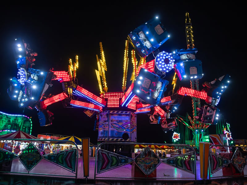 One of the rides on offer at HMS Sultan Bonfire Night 2025.