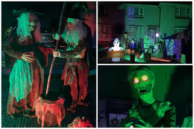 Sheffield mum Keeley Smith delights in making her home in Adkins Road a feast for trick-or-treaters each year with her collection of ghoulish animatronics.