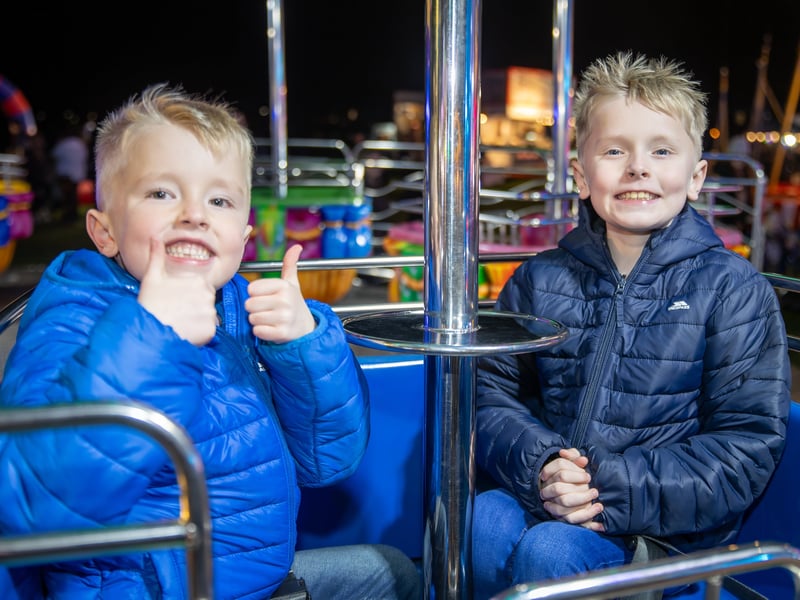 Bertie, 6, and Harry, 9, from Gosport.