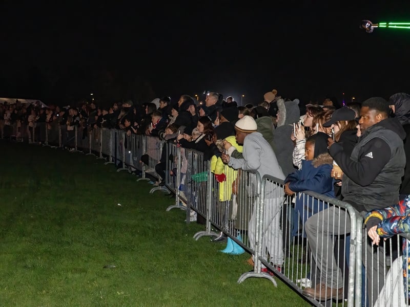 Despite the disappointment with the cancellation of the fireworks display, thousands turned out to enjoy the evening.