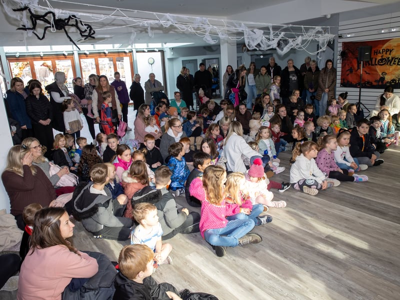 Silly Scott and the Creation Station entertained children at a free event with magic sessions and a spooky costume competition