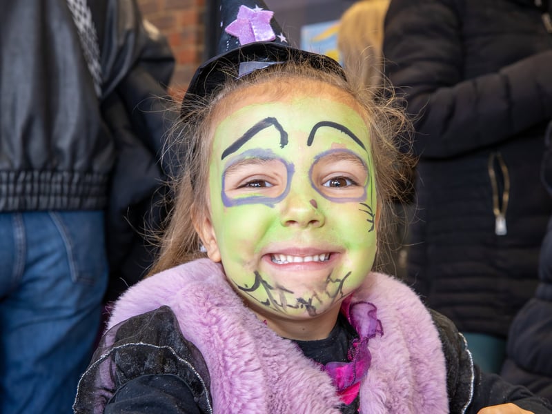 Suki, 5, at Port Solent Halloween Kids Club.
