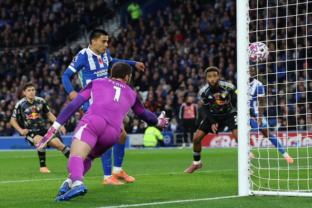 6 - Kicking was worrying at times, maybe overcommitted for the first goal but let down by team-mates for all three. Made a couple of good stops.