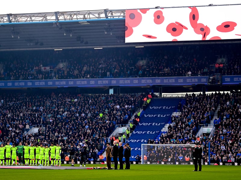 Pompey fans defiantly backed their team as they were battered 4-0 at Birmingham City. Pic: Dennis Goodwin/ProSportsImages