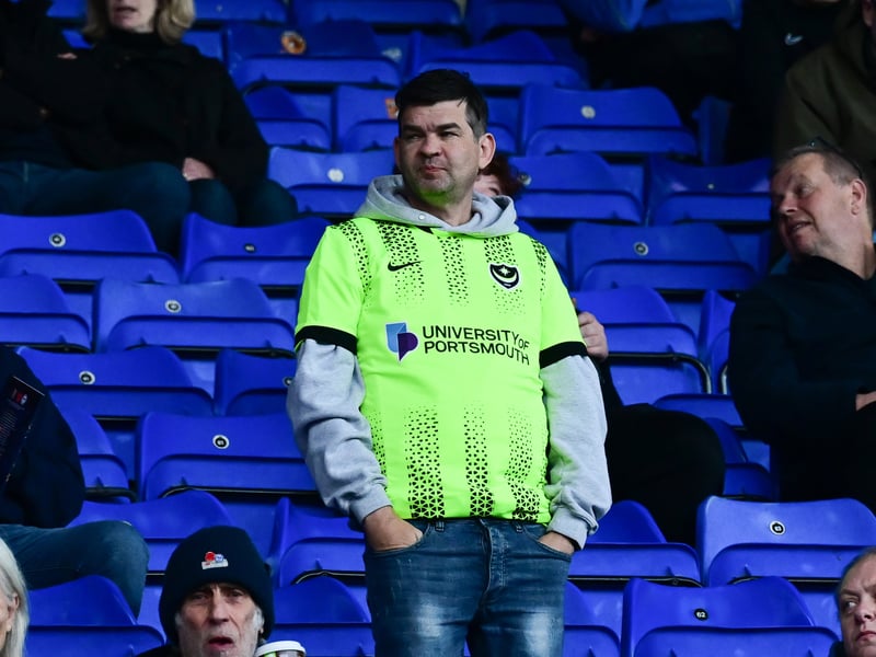 Pompey fans defiantly backed their team as they were battered 4-0 at Birmingham City. Pic: Dennis Goodwin/ProSportsImages