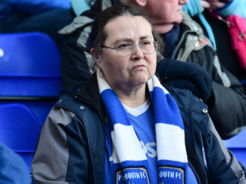 Pompey fans defiantly backed their team as they were battered 4-0 at Birmingham City. Pic: Dennis Goodwin/ProSportsImages