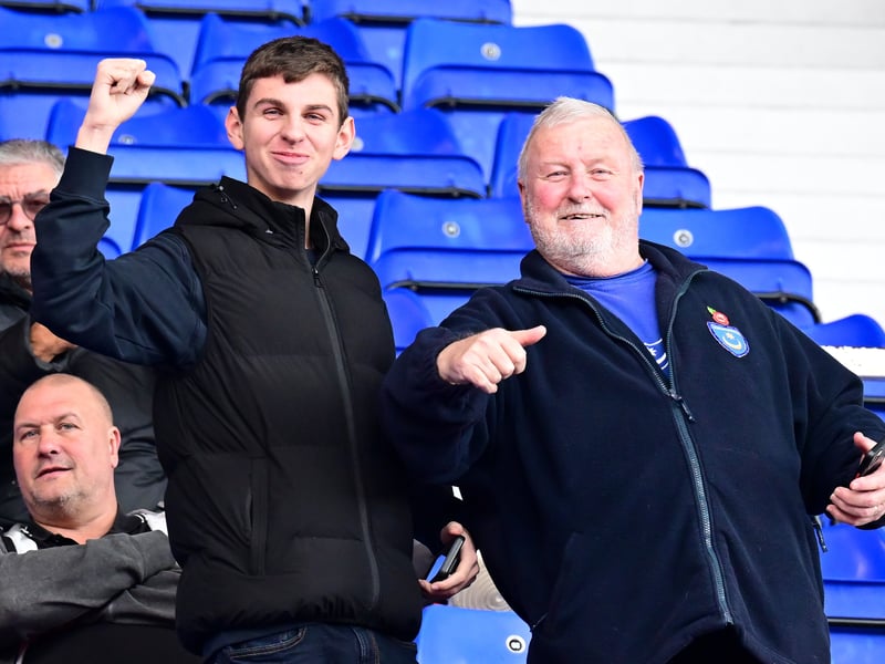 Pompey fans defiantly backed their team as they were battered 4-0 at Birmingham City. Pic: Dennis Goodwin/ProSportsImages