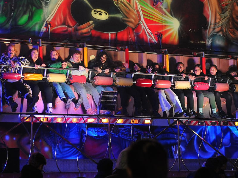 Visitors also had fun on the many fairground rides available.
