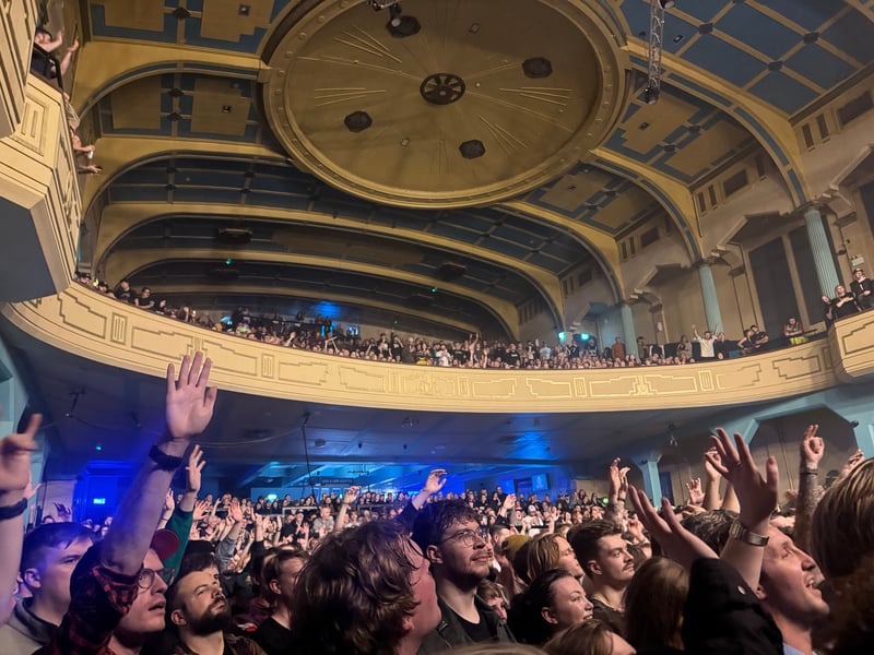 The venue was packed for the gig.