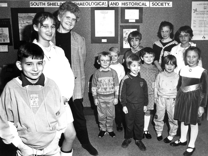 Sheila's talents were soon in demand. Here she is in 1988 judging an art competition.