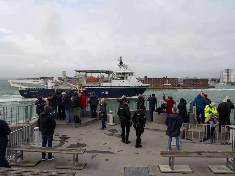 Portsmouth-born Petty Officer (Mine Warfare) Kieron Walledge said he felt a huge sense of achievement to see the ship finally arrive at her new homeport.