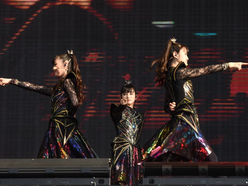 Japanese heavy metal band Baby Metal are sure to get the crowds jumping at Download 2026 with their signature energetic performances.