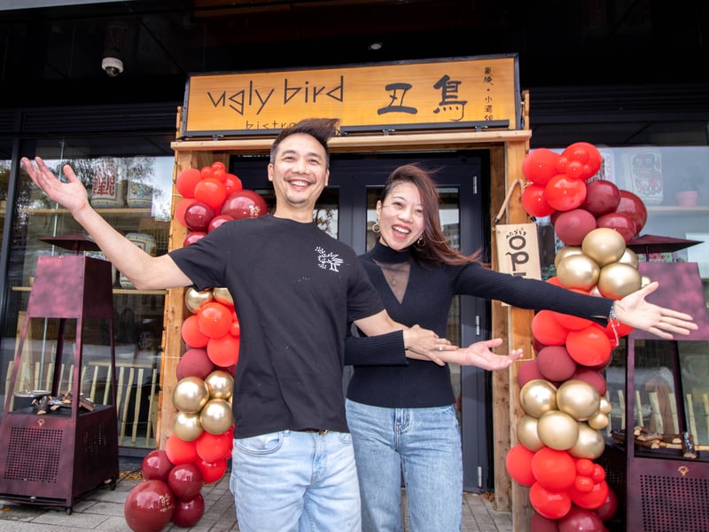 Ugly Bird, in Stanhope Road, Portsmouth, opened its doors in November. 

Pictured: Owners, Simon Li and his wife Kay Wei 

Picture: Habibur Rahman