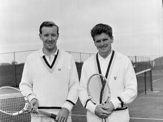 Semi-finalists at the North Berwick tennis championship in August 1964.