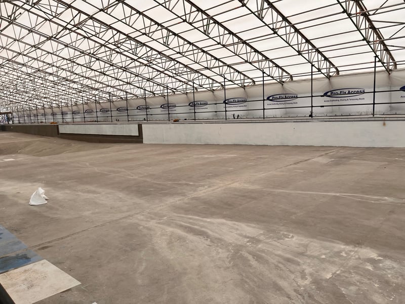 The contractors working on the lido have applied a white base coat on the walls, and have now started on the blue. 

Picture: Portsmouth City Council 