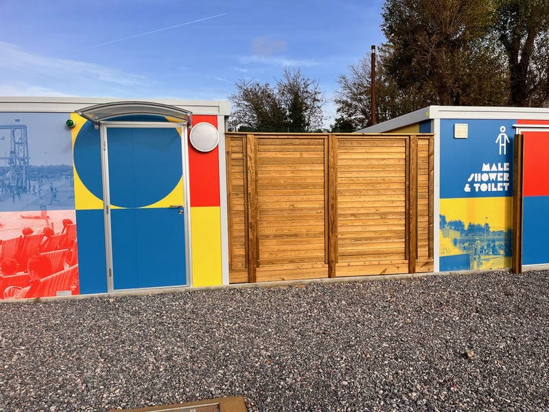 Outside by the shower units the fencing is looking really smart. 

Picture: Portsmouth City Council 