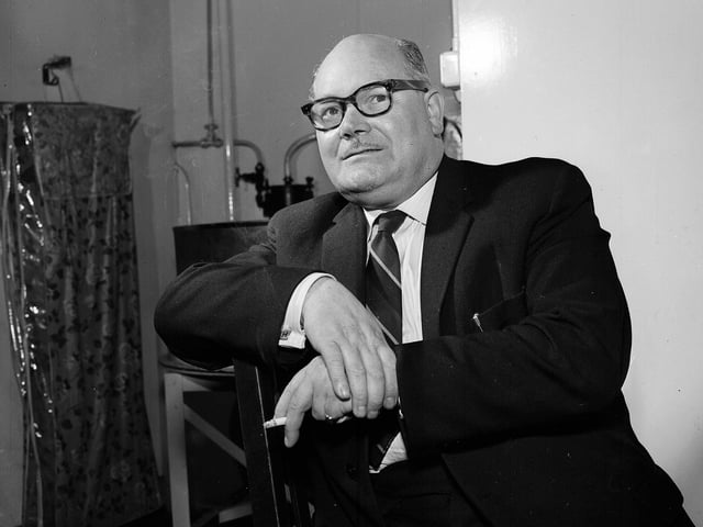 A portrait of Lord Provost Harry More of Dunbar taken in 1963.