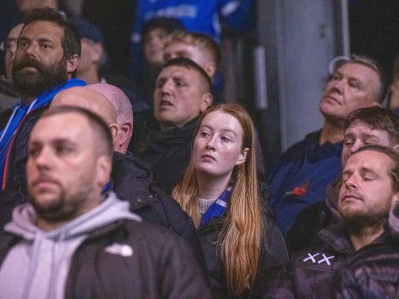 There were 19,877 supporters in attendance at Fratton Park as Pompey drew 0-0 with Wrexham under the lights on Wednesday evening.