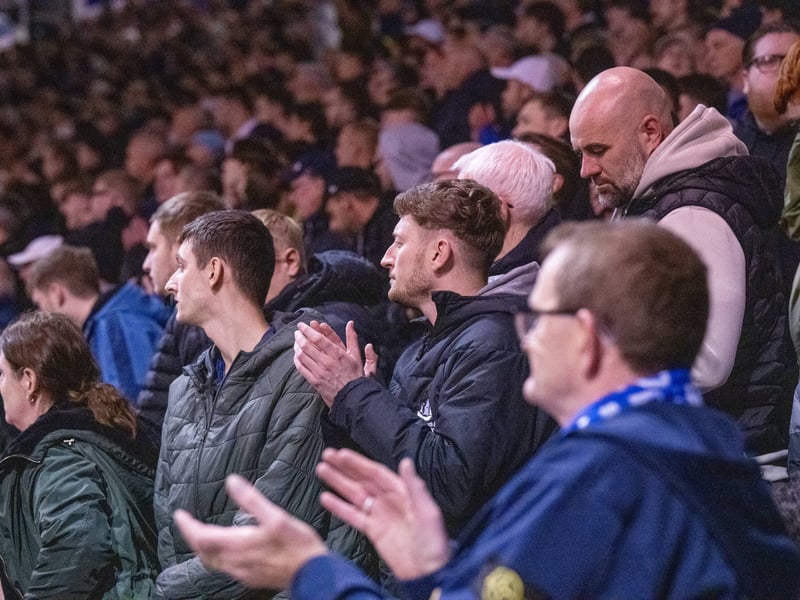 There were 19,877 supporters in attendance at Fratton Park as Pompey drew 0-0 with Wrexham under the lights on Wednesday evening.