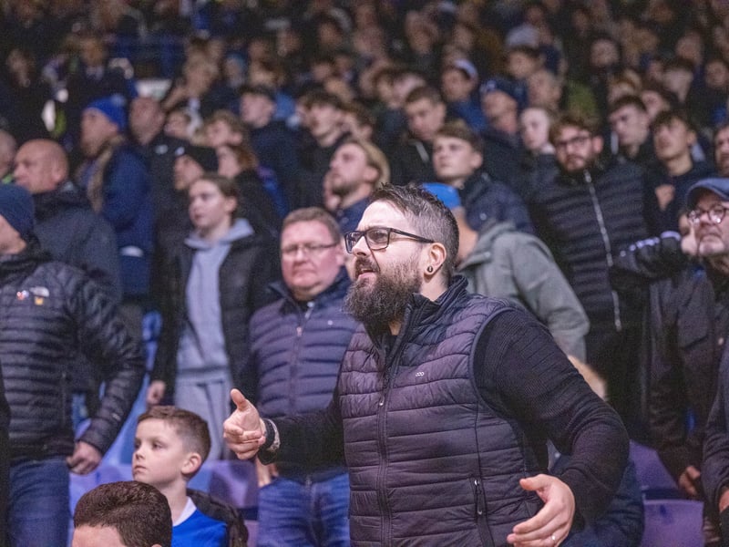 There were 19,877 supporters in attendance at Fratton Park as Pompey drew 0-0 with Wrexham under the lights on Wednesday evening.