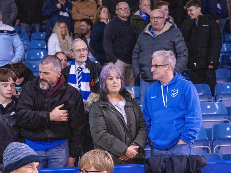 There were 19,877 supporters in attendance at Fratton Park as Pompey drew 0-0 with Wrexham under the lights on Wednesday evening.
