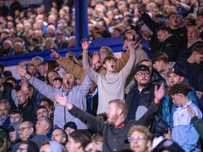 There were 19,877 supporters in attendance at Fratton Park as Pompey drew 0-0 with Wrexham under the lights on Wednesday evening.