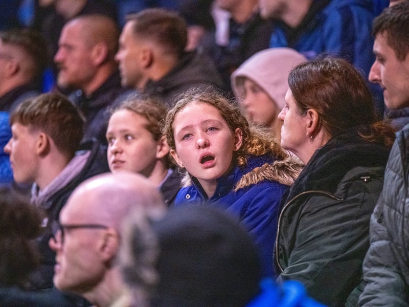 There were 19,877 supporters in attendance at Fratton Park as Pompey drew 0-0 with Wrexham under the lights on Wednesday evening.