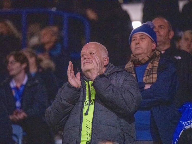 There were 19,877 supporters in attendance at Fratton Park as Pompey drew 0-0 with Wrexham under the lights on Wednesday evening.