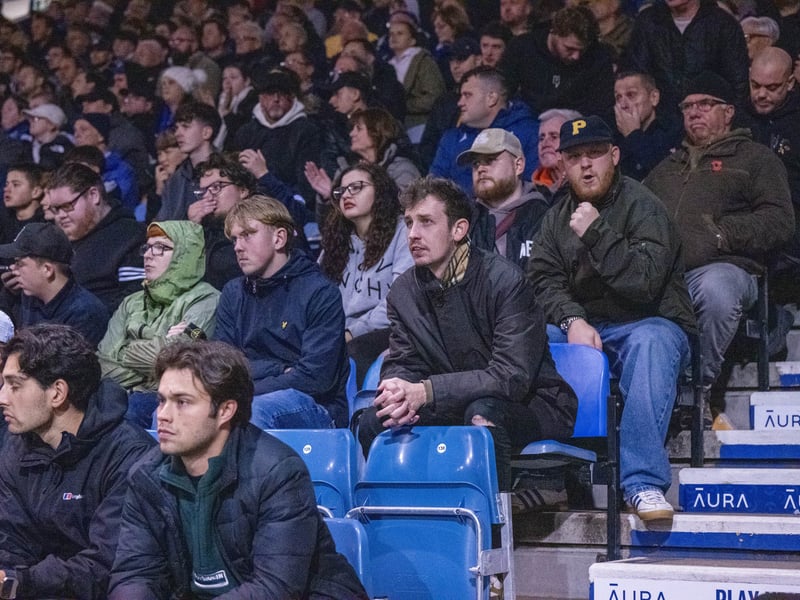 There were 19,877 supporters in attendance at Fratton Park as Pompey drew 0-0 with Wrexham under the lights on Wednesday evening.