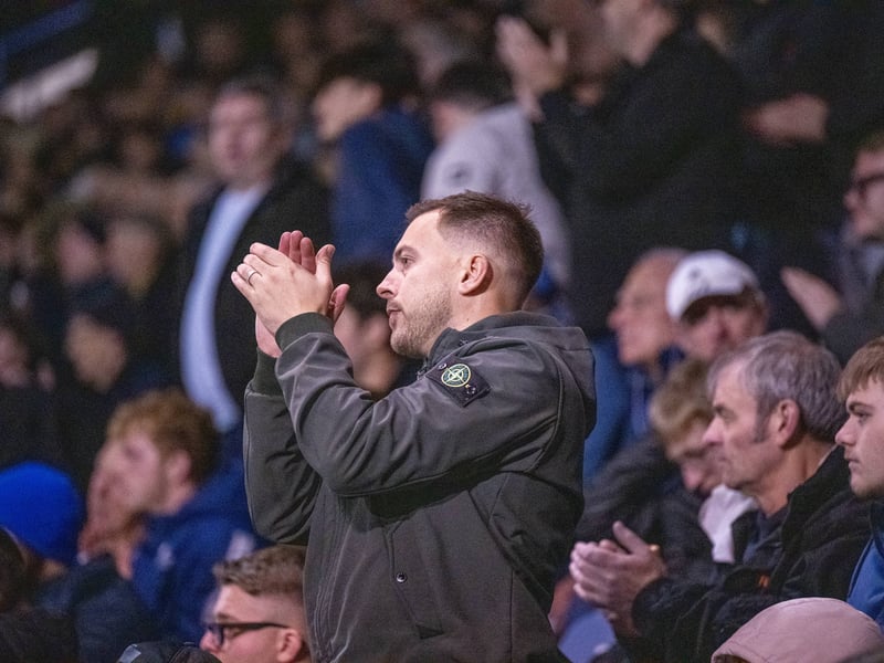 There were 19,877 supporters in attendance at Fratton Park as Pompey drew 0-0 with Wrexham under the lights on Wednesday evening.