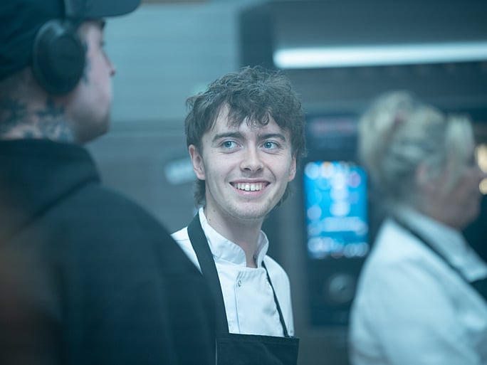 Pictured here behind the scenes of 2023 TV series Boiling Point, Stephen McMillan plays the "painfully shy, lacking in confidence and easily influenced" David Powell in Shetland Series 10. Having just been released from an 18-month prison sentence for housebreaking, he has been living with his mum Gina in the village. As for where you may have seen him before, the Dundee-born actor has appeared in the aforementioned Boiling Point series - as well as the 2021 film - BBC miniseries The North Water, Netflix show Toxic Town and folk horror film Harvest.