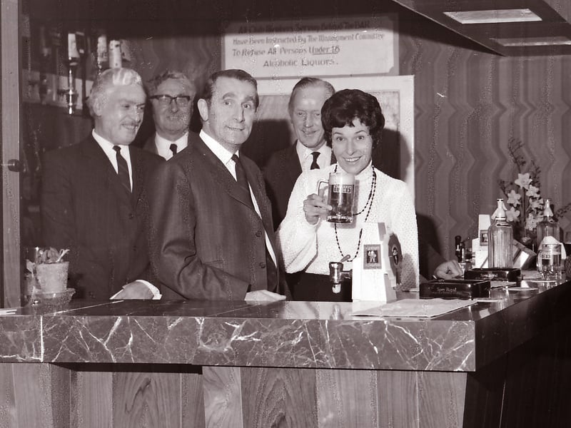 The first pint poured at Duns Rugby Club in April 1973