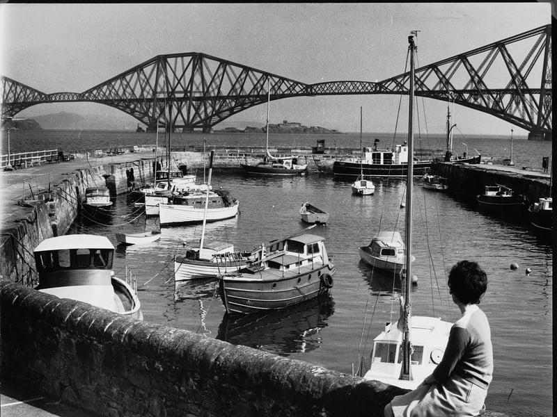 South Queensferry harbour in May 1971