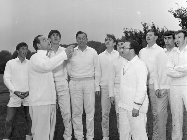 A six-a-side cricket event at the Meadows in July 1965.