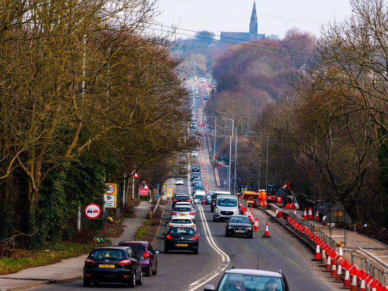 Long running works to improve the pedestrian and cycle facilities between the two roundabouts along the A6120 Outer Ring Road at Horsforth, linking to the facilities at Fink Hill, were completed in June 2025.