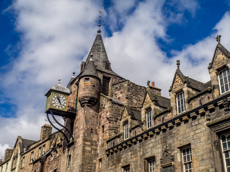 Eagle eyed viewers may also spot the Canongate Tolbooth during Victor's walk.