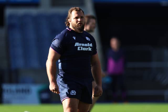Usual brute strength in the Scotland front row. A couple of bone-crunching carries. Came off for Sutherland midway through second half but then had to return due to an injury. 6