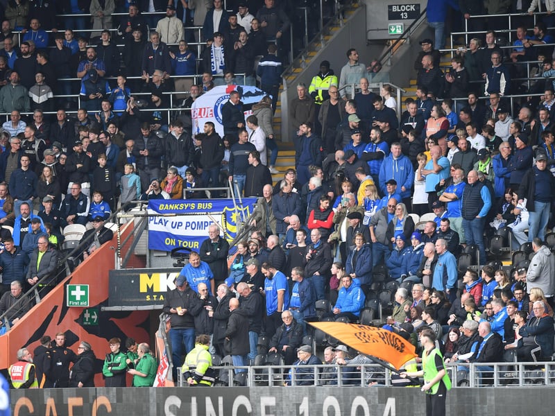 These Pompey fans would have had to set the alarm clock ultra early for Saturday's lunch-time game at Hull