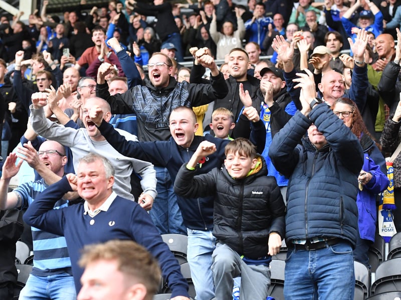 Such joy on these Pompey fans' faces.