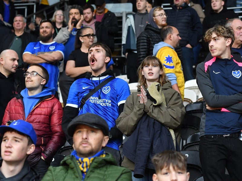 1,716 Pompey fans made the trip to Hull for the Saturday lunch-time kick-off