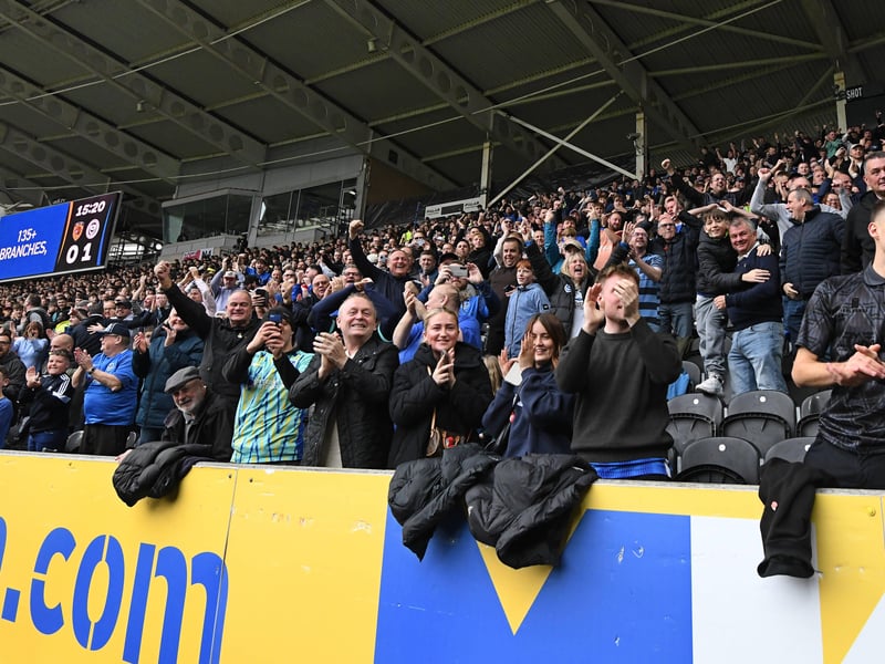 Enjoying the moment when Pompey led at Hull's MKM Stadium