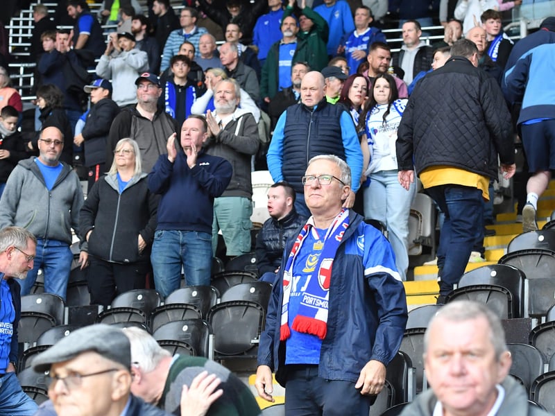 Pompey fans went home disappointed after their 302 defeat at the hands of Hull.