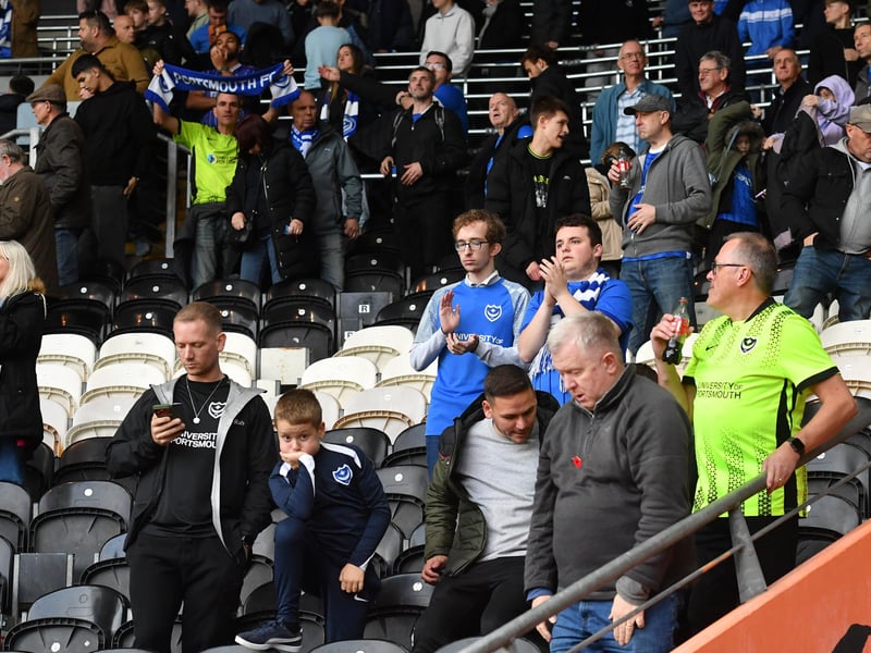 Pompey fans went home disappointed after their 3-2 defeat at the hands of Hull.
