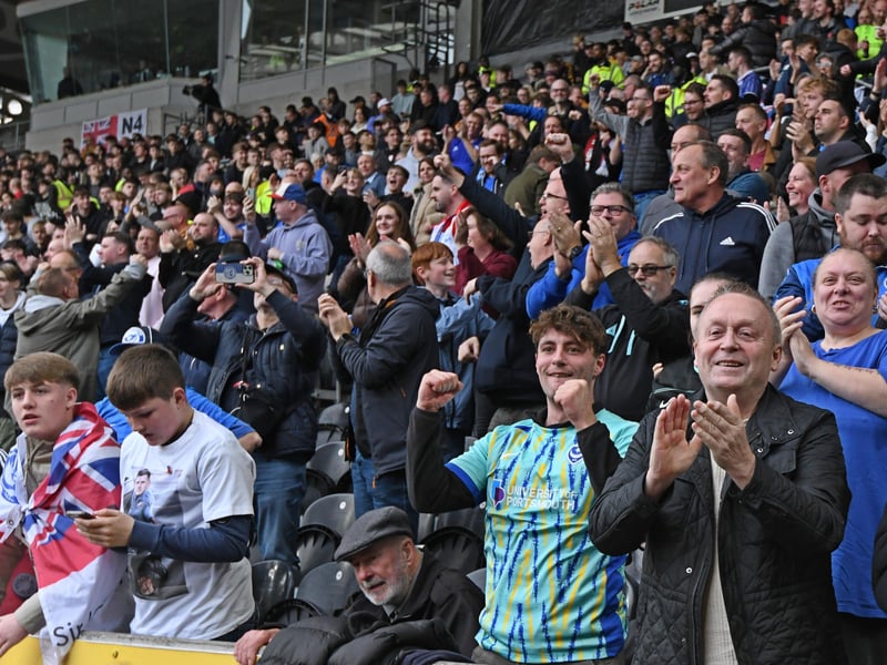 1,716 Pompey fans made the trip to Hull for the lunch-time kick-off