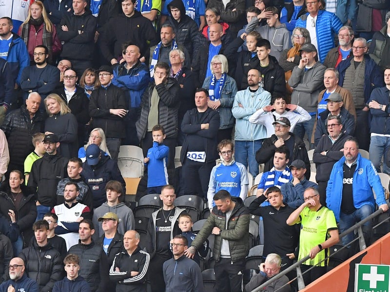 1,716 Pompey fans made the trip to Hull for the lunch-time kick-off