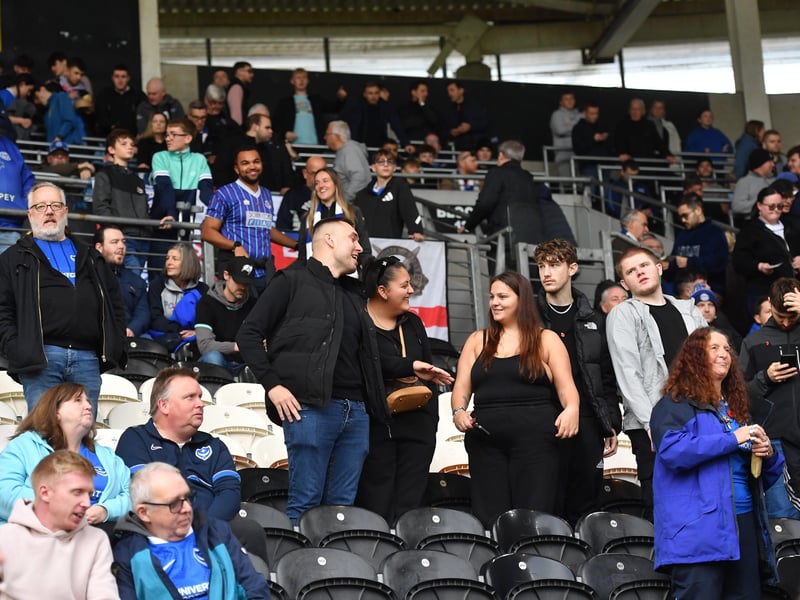 1,716 Pompey fans made the trip to Hull for the lunch-time kick-off