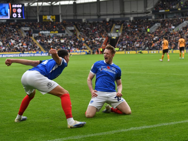 Once again setting competitive standards for his side and performances warrant greater inclusion. Value off the bench is clear to see with his two-goal showing at Hull City last time out a high Pompey watermark.