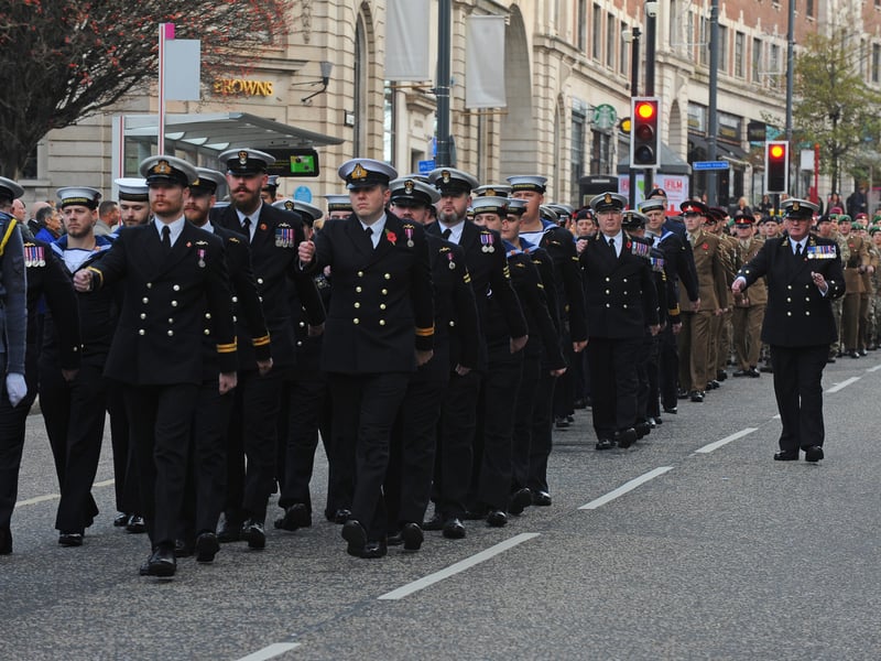 The march into Victoria Gardens.