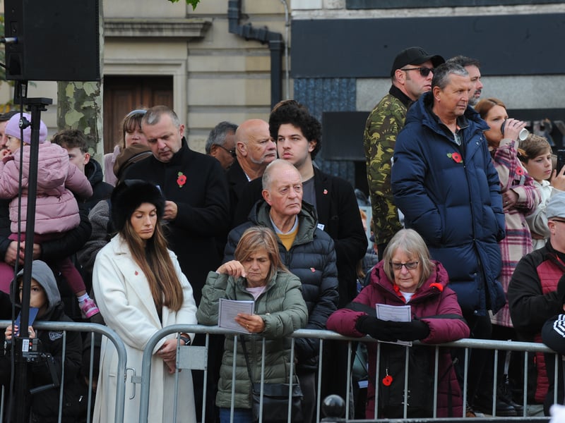Members of the publics turn out to pay their respects.