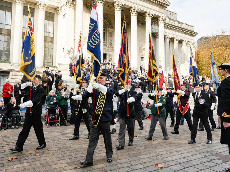 Large crowds gathered for an emotional ceremony at Portsmouth Guildhall, honour those who went to war and never returned.